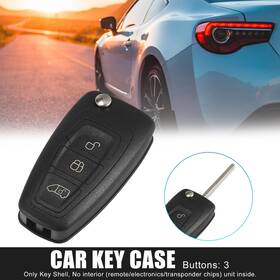 Automall Tech 782685560764 3 Button Car Fob Key Case Shell For Ford Transit Custom Connect