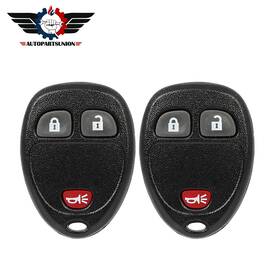 Aad84514301a Autopartsunion 2pcs Remote Car Key Fob For Chevrolet Silverado Traverse Gmc Sierra Acadia 07-13