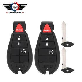 Aad84516701a Autopartsunion 2x Remote Car Key Shell Fits Dodge Challenger Charger Durango Journey Chrysler