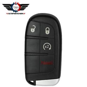 Asun12576001s Autopartsunion Remote Car Key Shell Fits Jeep Renegade 2015 2016 2017 2018 2019 2020 4 Buttons
