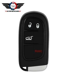 Asun12576501s Autopartsunion Remote Car Key Shell Fits Jeep Cherokee 2014 2015 2016 2017 2018 2019 4 Buttons