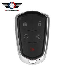 Asun12577101s Autopartsunion Remote Car Key Shell Fits Cadillac Cts 2014 2015 2016 2017 2018 2019 5 Buttons
