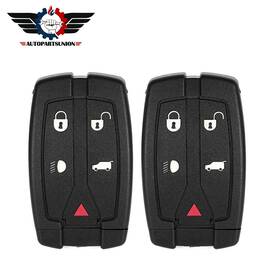 Asun83412201s Autopartsunion 2 Remote Car Key Shell Fits Land Rover Lr2 2008 2009 2010 2011 2012 5 Buttons