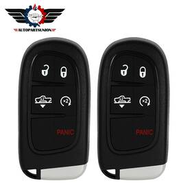 Autopartsunion Asun83417001s 2 Remote Car Key Shell For Ram 1500 2500 2013 2014 2015 2016-2018 5 Buttons
