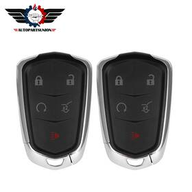 Asun83417901s Autopartsunion 2 Remote Car Key Shell Fits Cadillac Cts 2014 2015 2016 2017 2018 2019 5 Buttons