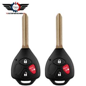 Asun99069601s Autopartsunion 2 Remote Car Key Shell Fits Toyota Rav4 2006 2007 2008 2009 2010 2011 3 Buttons