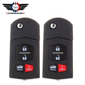Asun99393701s Autopartsunion 2x Remote Car Key Fob For Mazda Rx-8 6 2005 2006 2007 2008