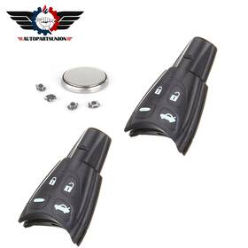 Asun99393801s Autopartsunion 2 Remote Car Key Shell Fits Saab 9-3 2003 2004 2005 2006 2007 2008 2009 Buttons