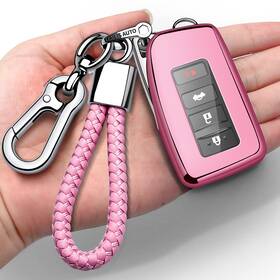 Autophone 619191631520 Lexus Key Fob Cover Compatible With Rx Es Gs Ls Nx Smart - Pink