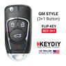 B22-3 1 Keydiy Car Flip Key Remote Gm Style With Panic For