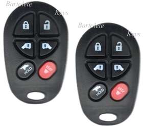 Bartolete Keys 634301686177 2 Replacement Keyless Entry Remote Control Car Key Fob Clicker For Toyota Sienna