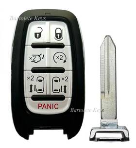 M3n-97395900 Bartolete Keys 634301688645 Replacement Remote Control Car Key Fob Fits 2022 2023 2024 Chrysler Pacifica