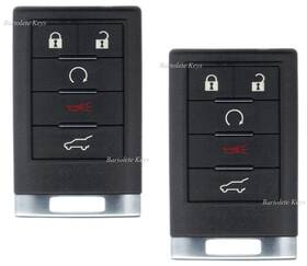 X25923883bk Bartolete Keys 634301689109 2 Remote Control Car Key Fob Fits 2012 2013 2014 Cadillac Cts Wagon Escalade Srx