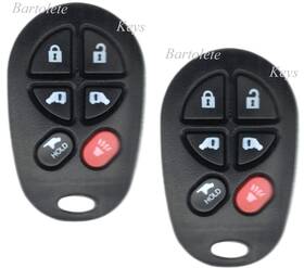 89742-ae051 Bartolete Keys 634301690037 2 Replacement Remote Car Key Fob Fits 2016 2017 2018 2019 2020 Toyota Sienna