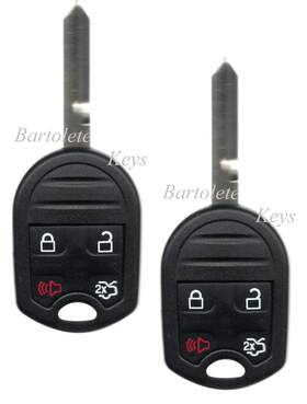X2twba3bbk Bartolete Keys 2 Remote Car Key Fob For 2007 2008 2009 2010 2011 2012 Lincoln Mkx Mks Mkz