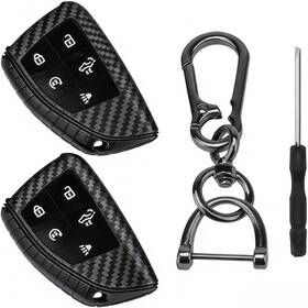 Fiber-01 Bfxm 2 Pcs Carbon Fiber Textured Silicone Key Fob Cover Case Protector Keyless Fiber-01 Bfxm 2 Pcs Carbon Fiber Textured Silicone Key Fob Cover Case Protector Keyless