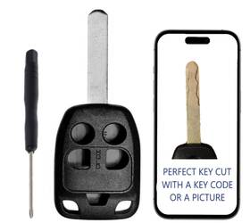 Rsm1499 Bl&gk Key Cut Service 5b Remote Fob Shell For 2011 - 2013 Honda Odyssey