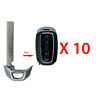 Bl-hyundai-24lot10 Autokey Supply Usa Uncut Emergency Key Blade Insert Replacement For