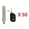 Bl-jeep-01lot50 Autokey Supply Usa New Remote Flip Uncut Blade Emergency Insert