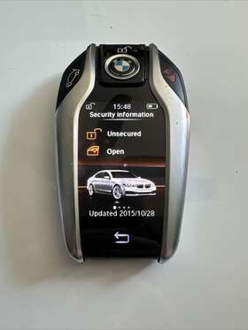 6820746-01 Bmw Used Oem Touch Screensmart Key Fob Black