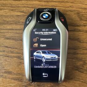 8711933-01 Bmw 2016-19 7 Series Oem Smart Display Proxy Fob Touch Screen Good