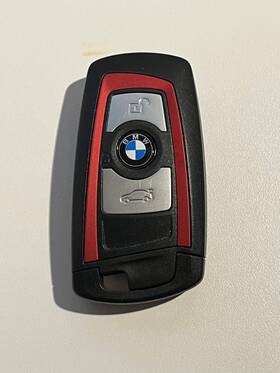 9312533-03 Bmw Oem Smart Key Fob Remote Transmitter 3 5 7 Series Red Trim