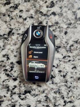 9867191-01 Bmw 2016-19 7 Series Oem Smart Display Proxy Fob Touch Screen Exclnt
