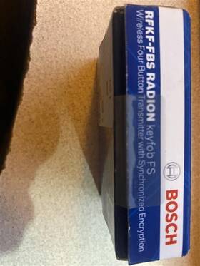 Bosch 800549970570 Wireless 4-button Programable Keyfob Transmitter With Encryption Rfkf-fbs-a