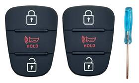 Vruwcey009 Branded Key Fob Button Pad Replacement Fit For 2010-2013 Kia Soul 2012-2014 2 Pack