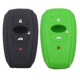 Btopars 784110480470 2pcs Silicone Rubber 4 Buttons Smart Key Fob Skin Cover Case Protector Keyless C