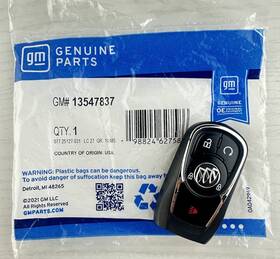 13547837 Buick New 2021-2022 Encore Keyless Remote Smart Key Entry Fob Transmitter Gm Oem