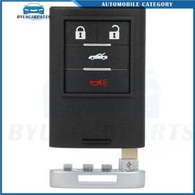 12303839 Byuscarparts Remote Key Fob Uncut Shell Case For 2008 2009 2010 2011-2013 Chevrolet Corvette