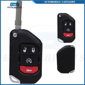 12568871 Byuscarparts Remote Keyless Entry System 4 Buttons For Jeep Wrangler 2018 2019 2020 2021