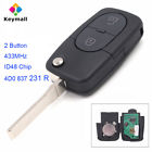 C03109 Keyecu Flip Remote Key Btn For Audi Quattro 9120717243673 C03109 Keyecu Flip Remote Key Btn For Audi Quattro 9120717243673