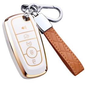 Futeznjb007 Cacacar For Ford Key Fob Cover Explorer Bronco Escape Edge Expedition Mustang F1