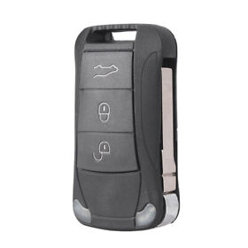Car 3-button Remote Key Shell Fob Case For Porsche Cayenne 2003-2011 2004 Black