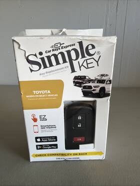 Gmrb-h5tr0re Car Keys Express Simple Key Replacement For Toyota Cars