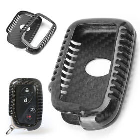 2061yf066 Carbon Fiber Key Remote Keyless Entry Fob Case Shell Fit Lexus Snap On