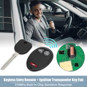 Carpopart 724117733117 315mhz Keyless Entry Remote Ignition Transponder Key For Isuzu I-280 Gmc