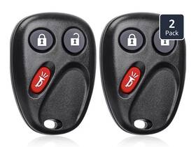 02u054 Cauormote 2x Remote Key Fob Replacement For Chevrolet Tahoe Avalanche 2003-2006