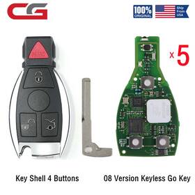 H01sa2149 Cg Sa1794-b 5pcs 08 Version Keyless Go Key 315mhz/433mhz For Mercedes With 4 Button Shell