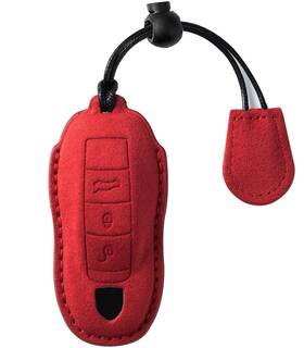Cg-zz-000333  Cgzowyu Genuine Suede Leather Smart Key Case Cover For Porsche Push Button Start