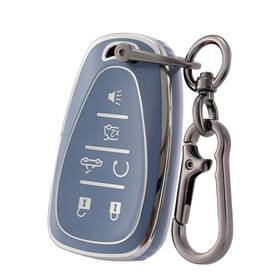 Chatyyd Xflb601 Key Fob Cover For Chevy Camaro With Keychain Soft Car Case C