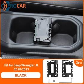 072062ytpw12fqw521 Cherocar Key Fob Cover Case Holder Shell Protect Trim For Jeep Wrangler Jl Jt 2018