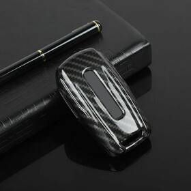 Cherocar20231212p02 Cherocar Key Fob Case Cover Trim Protector For 18 Dodge Ram 1500 Carbon Fiber Accessories