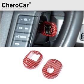 Cherocar2025021142 Cherocar Key Fob Cover Trim Case Remote Protector Holder Glove For F150/mustang 2010-2014