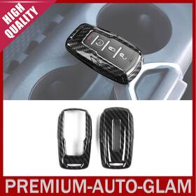 Cherocar2509093 Cherocar Carbon Car Key Fob Cover Case Skin Trim Protector Shell For Dodge Ram 1500 2018