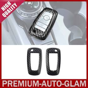 Cherocar260306050 Cherocar Carbon Fiber Key Fob Cover Shell Case Cap Trim For Ford Bronco 2021 /f150 2018