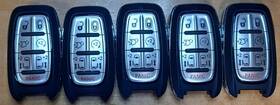 68217832acr Chrysler 5x Genuine Oem 7 Button 2017-2024 Pacifica And Voyager Remote