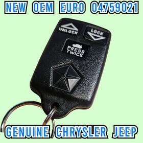 04759021 Chrysler Jeep Dodge Fiat New Oem European 433mhz Keyless Remote - 3 Button Key Fob 04759021 Chrysler Jeep Dodge Fiat New Oem European 433mhz Keyless Remote - 3 Button Key Fob